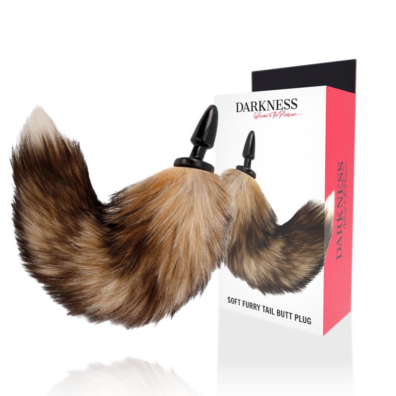 DARKNESS - CODA NATURALE CON PLUG ANALE IN SILICONE 10 CM DARKNESS - CODA NATURALE CON PLUG ANALE IN SILICONE 10 CM