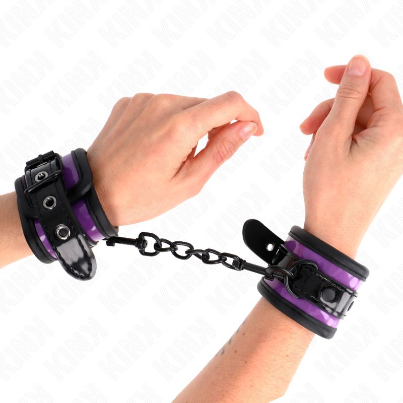 KINK - RESISTENZA DA POLSO IN NEOPRENE VIOLA CHIARO REGOLABILE 21-28 CM X 5 CM KINK - NEOPRENE WRIST RESTRAINTS LIGHT PURPLE AJUSTABLE 21-28 CM X 5 CM