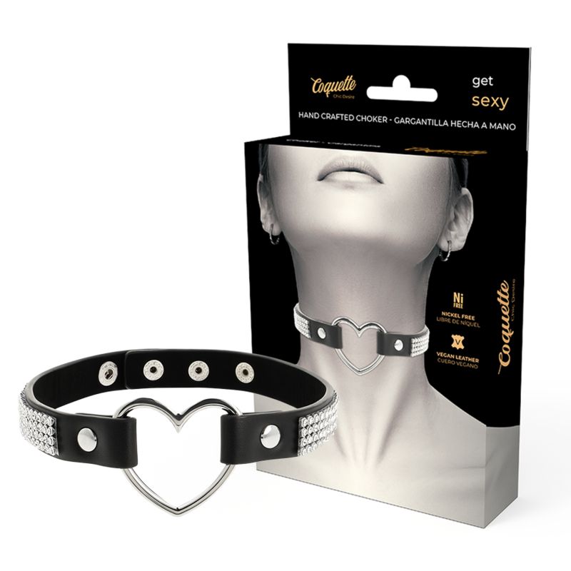 COQUETTE CHIC DESIRE - GIROCOLLO IN PELLE VEGANA CON CUORE COQUETTE CHIC DESIRE - GIROCOLLO IN PELLE VEGANA CON CUORE