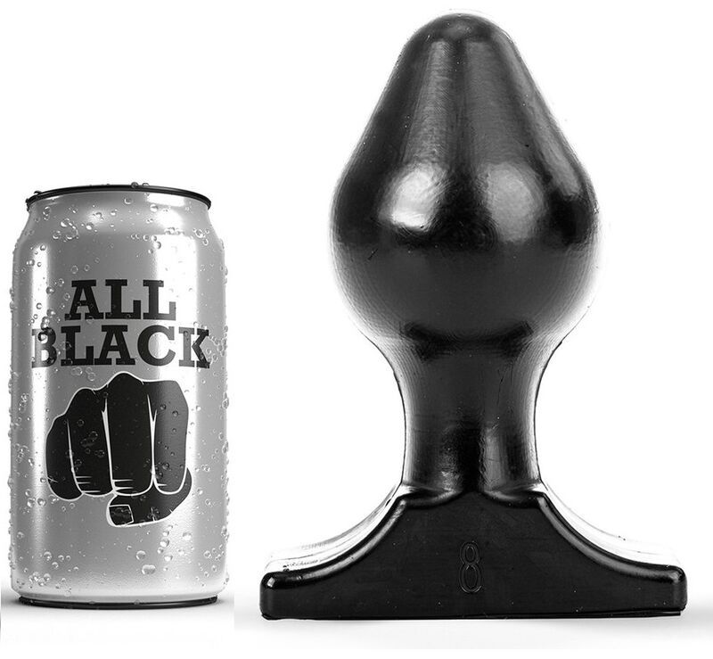 ALL BLACK - PLUG ANALE 16X8 CM ALL BLACK - PLUG ANALE 16X8 CM