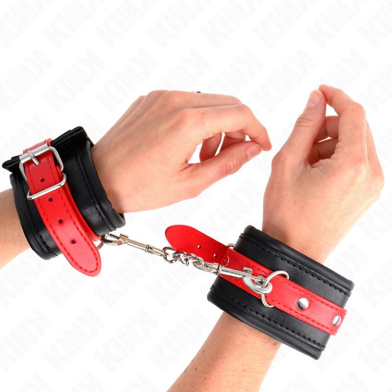 KINK - RESISTENZA DA POLSO NERA CON CINTURA ROSSA REGOLABILE 17-28 CM X 6 CM KINK - RESISTENZA DA POLSO NERA CON CINTURA ROSSA REGOLABILE 17-28 CM X 6 CM