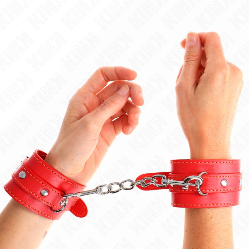 KINK - RESISTENZA DA POLSO SOTTILE ROSSO REGOLABILE 21-33 CM KINK - THIN WRIST RESTRAINTS RED ADJUSTABLE 21-33 CM