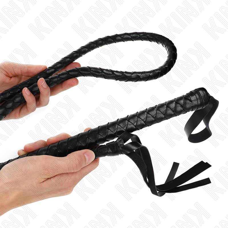 KINK - FRUSTA SERPENTE LUNGA NERA 210 CM KINK - LONG BLACK SNAKE WHIP 210 CM