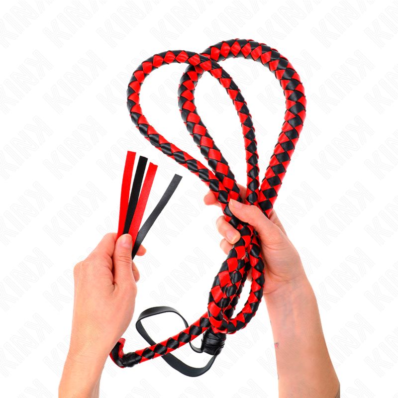 KINK - FRUSTA SERPENTE LUNGA ROSSA 210 CM KINK - RED LONG SNAKE WHIP 210 CM