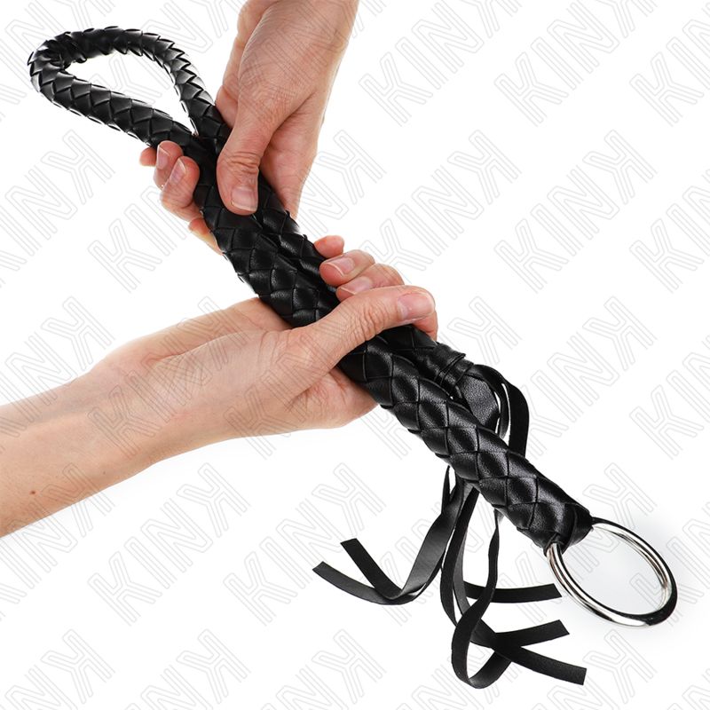 KINK - FRUSTA SERPENTE CON ANELLO MANO NERA 65 CM KINK - FRUSTA SERPENTE CON ANELLO MANO NERA 65 CM