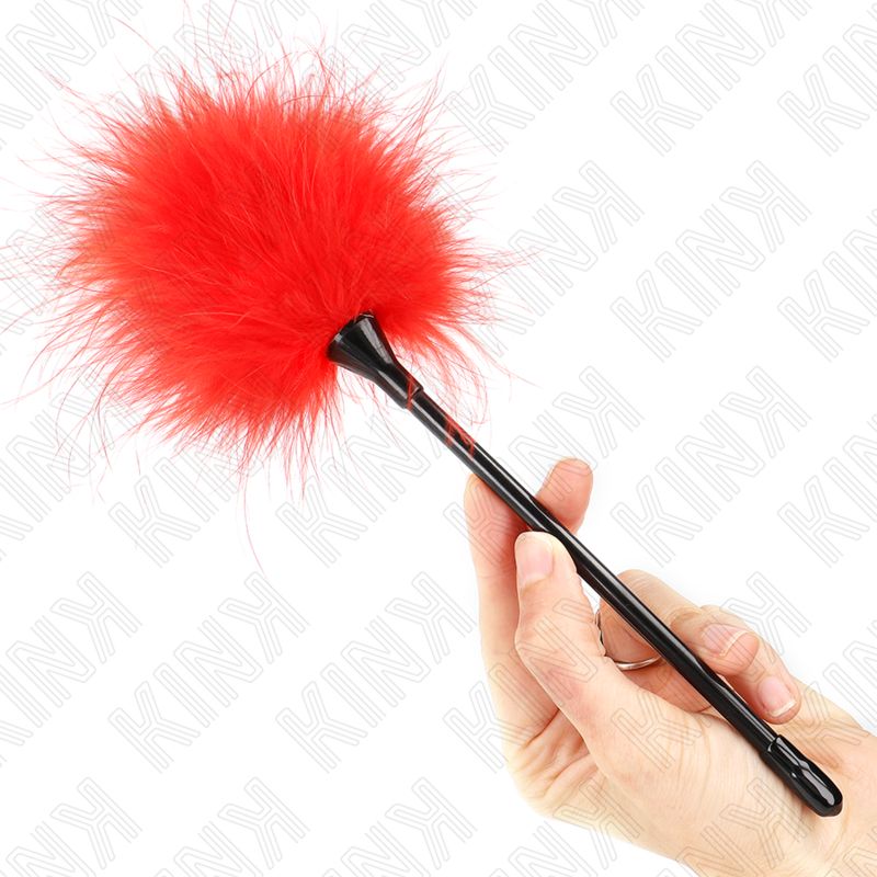 KINK - PIUME ROSSE TICKLE UTILIZZATE PER IL KIT BONDAGE 27 CM KINK - PIUME ROSSE TICKLE UTILIZZATE PER IL KIT BONDAGE 27 CM