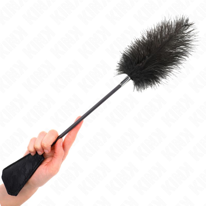 KINK - PIUME DI STRUZZO PER SOLLETICO CON PIZZO PALLET 56 CM KINK - OSTRICH FEATHERS FOR TICKLE WITH LACE PALLET 56 CM