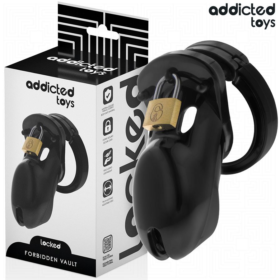 ADDICTED TOYS LOCKED - GABBIA PER PENE FORBIDDEN VAULT 10 CM ADDICTED TOYS LOCKED - GABBIA PER PENE FORBIDDEN VAULT 10 CM
