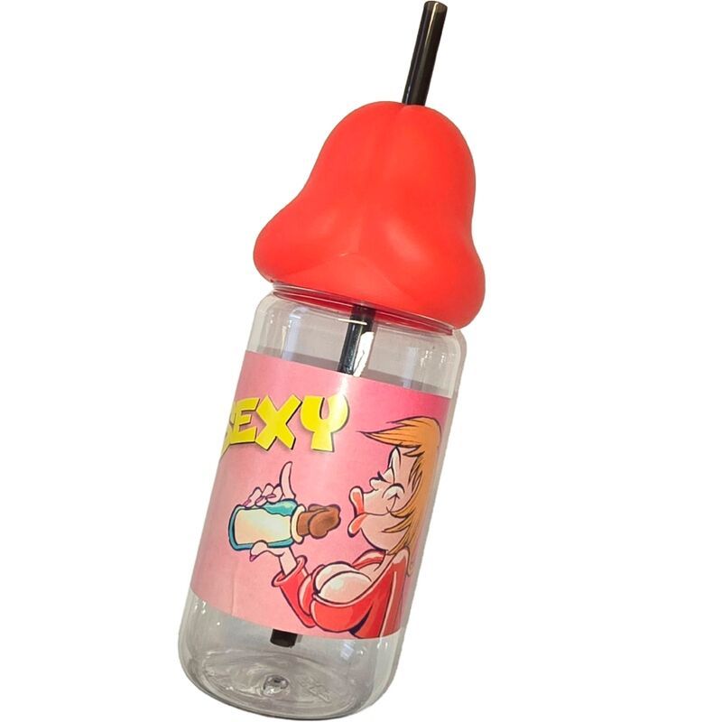 DIABLO PICANTE - BIBERON A FORMA DI PENE 360 ML ROSSO DIABLO PICANTE - BIBERON A FORMA DI PENE 360 ML ROSSO