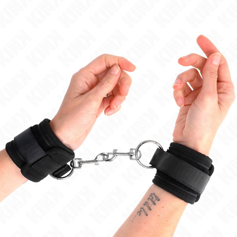 KINK - RESISTENZA DA POLSO NERA REGOLABILE 18-35 CM X 6 CM KINK - RESISTENZA DA POLSO NERA REGOLABILE 18-35 CM X 6 CM