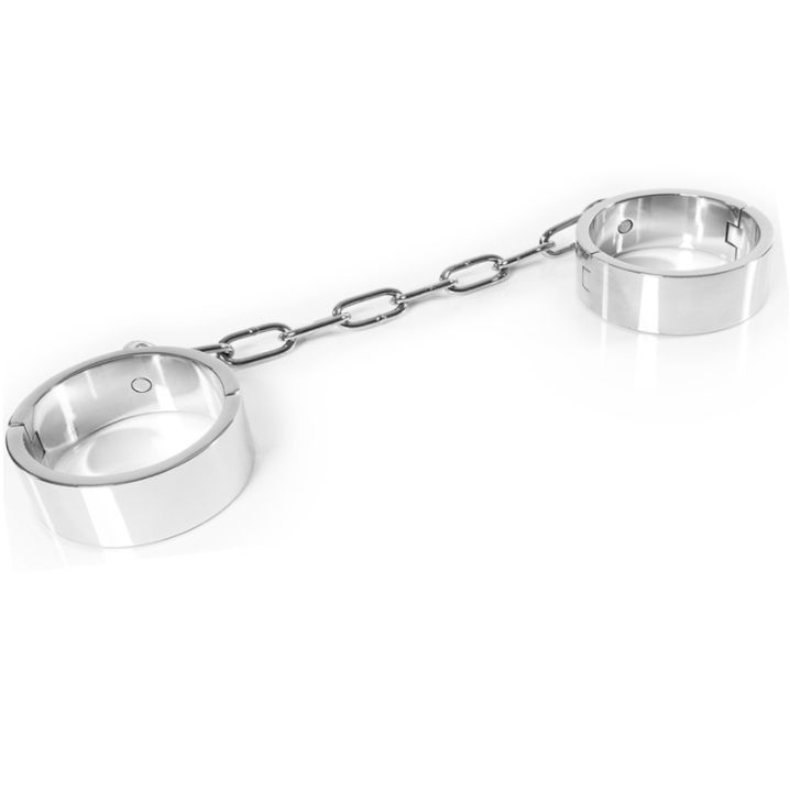 METAL HARD - MANETTE ALLA CAVIGLIA CON CHIAVE A BRUGOLA. SOTTOMISSIONE BDSM METAL HARD - ANKLE HANDCUFFS WITH ALLEN KEY SUBMISSION BDSM