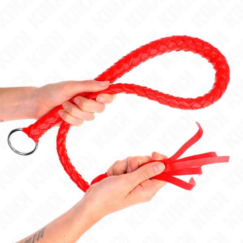 KINK - FRUSTA SERPENTE CON ANELLO MANO ROSSO 65 CM KINK - FRUSTA SERPENTE CON ANELLO MANO ROSSO 65 CM