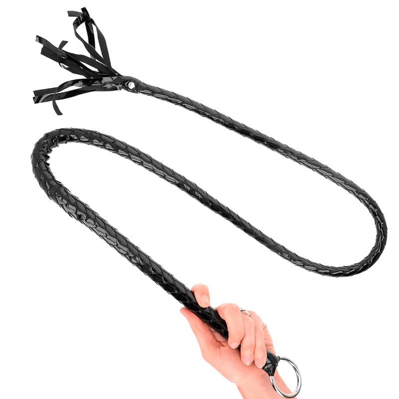 KINK - FRUSTA LUNGA IN PVC LUCIDO 138 CM KINK - LONG SHINY PVC WHIP 138 CM