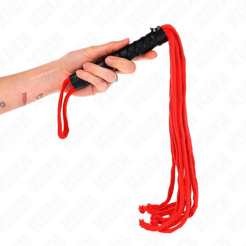 KINK - FRUSTA IN CORDA ROJO 56 CM KINK - ROJO ROPE WHIP 56 CM
