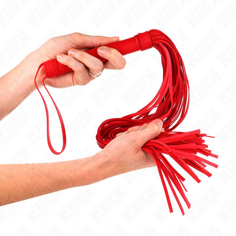 KINK - FRUSTA IN PVC MORBIDO ROSSO 70 CM KINK - RED SOFT PVC WHIP 70 CM