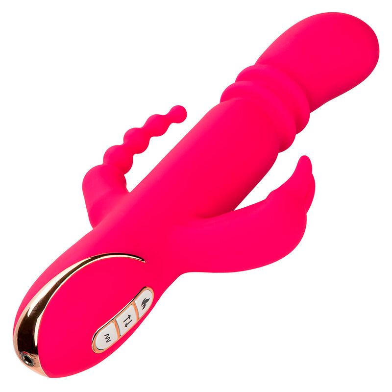 CALEXOTICS - JACK FANTASY VIBRATORE TRIPLO RISCALDATO ROSA CONIGLIO CALEXOTICS - JACK FANTASY TRIPLE HEATED VIBRATOR RABBIT PINK