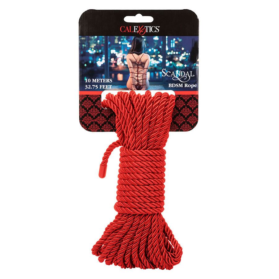CALEXOTICS - SCANDAL CORDA ROSSA BDSM 10 M CALEXOTICS - SCANDAL RED BDSM ROPE 10 M