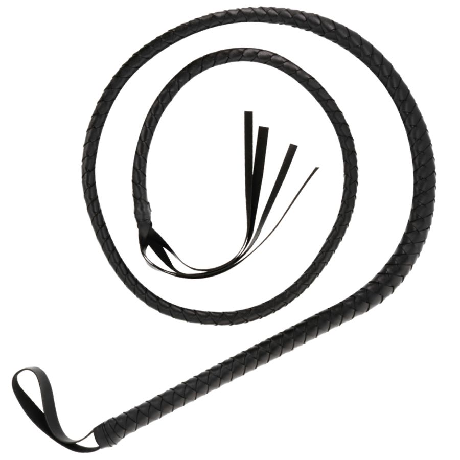 DARKNESS - FRUSTA BONDAGE NERA 210CM DARKNESS - BLACK BONDAGE WHIP 210CM