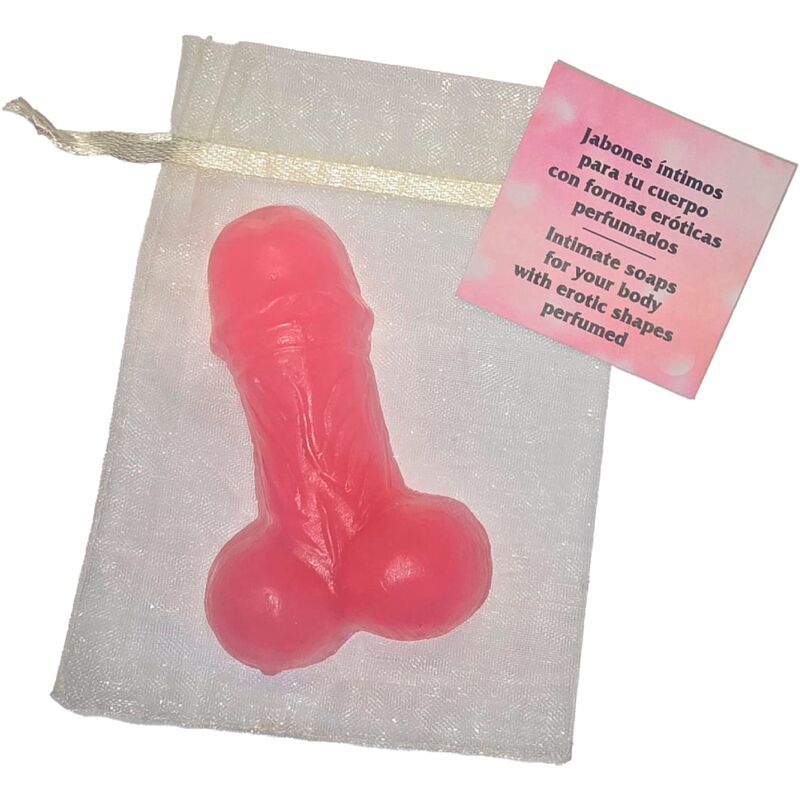 DIABLO PICANTE - SAPONE PROFUMATO A FORMA DI PENE ROSA DIABLO PICANTE - PENIS SHAPED PERFUMED SOAP PINK