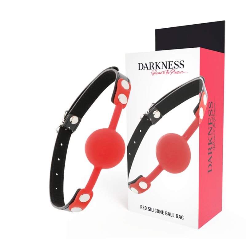 DARKNESS - BAVAGLINO IN SILICONE ROSSO DARKNESS - RED SILICONE GAG