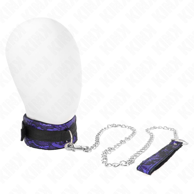 KINK - COLLANA CORTA IN PIZZO DI VELLUTO CON CINTURA 105 CM CON PROFILO IN NYLON 44 X 5,5 CM KINK - COLLANA CORTA IN PIZZO DI VELLUTO CON CINTURA 105 CM CON PROFILO IN NYLON 44 X 5,5 CM