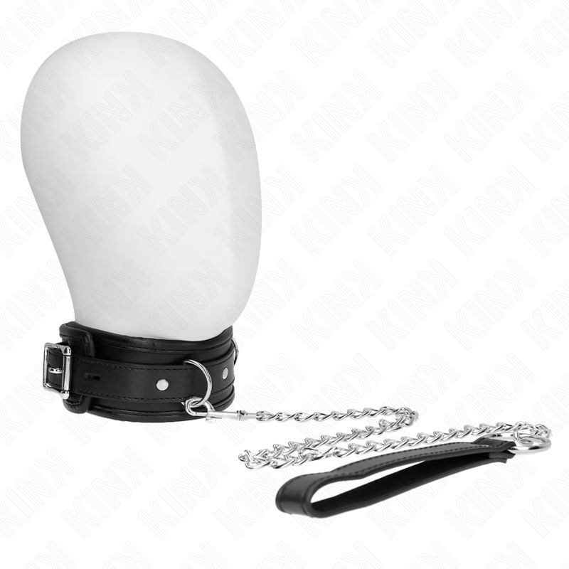 KINK - COLLARE MODELLO BASE CON GUINZAGLIO 65 CM MODELLO 1 53 X 6 CM KINK - BASIC MODEL COLLAR WITH LEASH 65 CM MODEL 1 53 X 6 CM