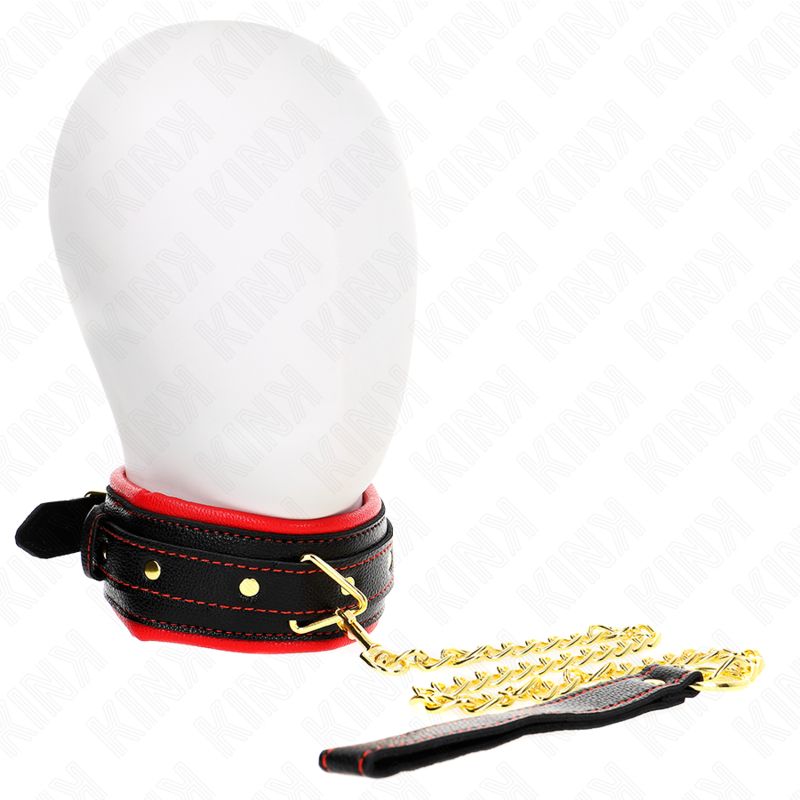 KINK - COLLANA CON CINTURINO IN SIMILPELLE SPUGNA MODELLO 2 REGOLABILE 37-54 CM X 3 CM KINK - NECKLACE WITH SPONGE IMITATION LEATHER STRAP MODEL 2 ADJUSTABLE 37-54 CM X 3 CM