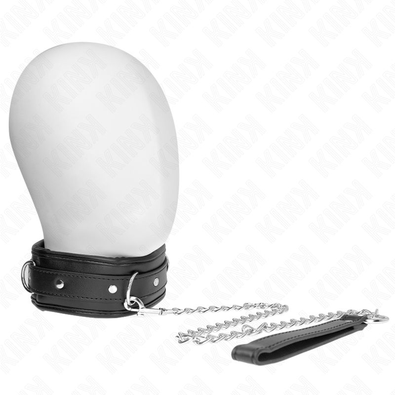 KINK - COLLANA CON CINTURINO IN SIMILPELLE SPUGNA MODELLO 3 REGOLABILE 37-54 CM X 3 CM KINK - NECKLACE WITH SPONGE IMITATION LEATHER STRAP MODEL 3 ADJUSTABLE 37-54 CM X 3 CM