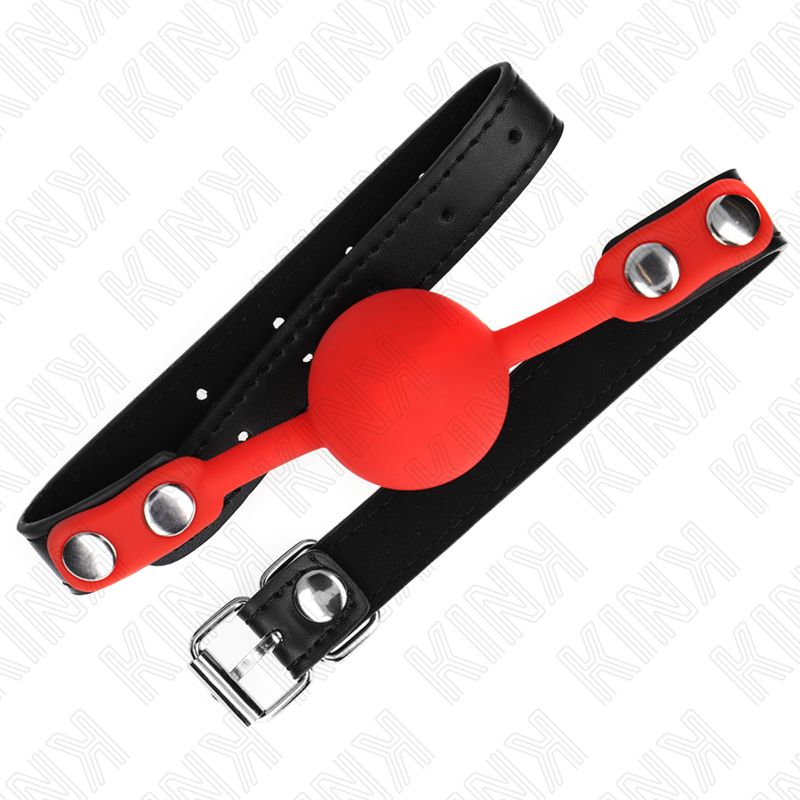 KINK - PALLA IN SILICONE ROSSA 4 CM GAG 60 x 2 CM KINK - PALLA IN SILICONE ROSSA 4 CM GAG 60 x 2 CM
