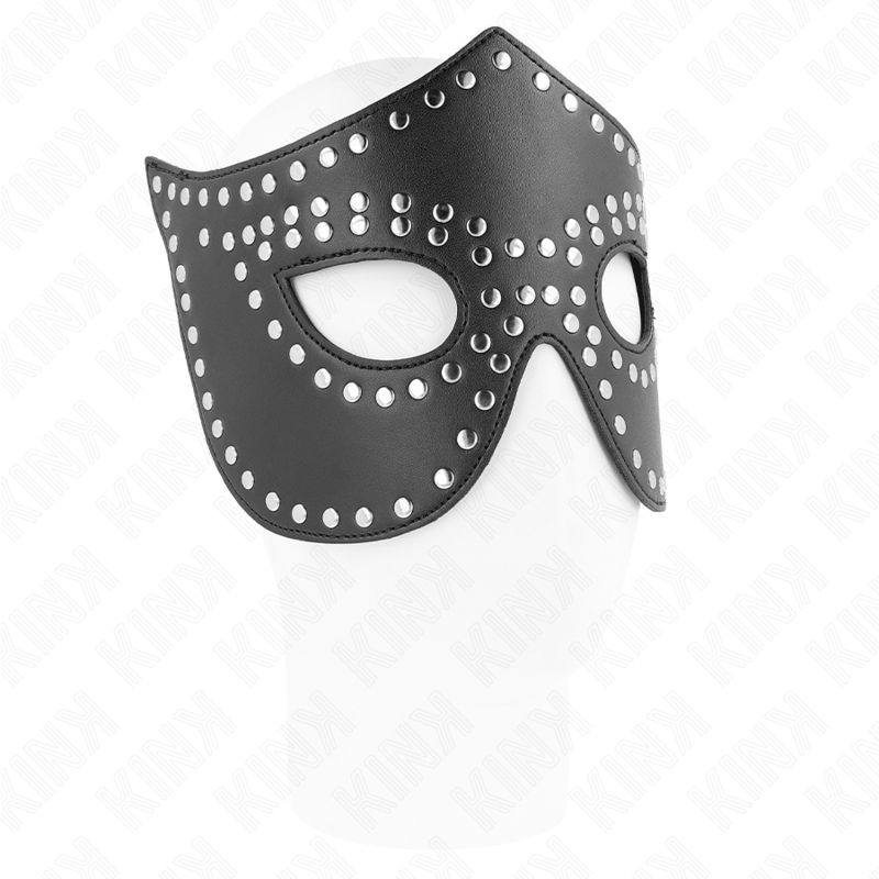 KINK - MASCHERA IN SIMILPELLE CON RIVETTI MODELLO 2 30 x 12 CM KINK - MASCHERA IN SIMILPELLE CON RIVETTI MODELLO 2 30 x 12 CM