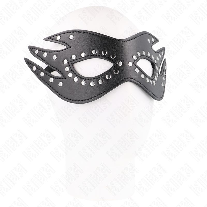 KINK - MASCHERA IN SIMILPELLE CON RIVETTI MODELLO 3 26 x 9,5 CM KINK - MASCHERA IN SIMILPELLE CON RIVETTI MODELLO 3 26 x 9,5 CM