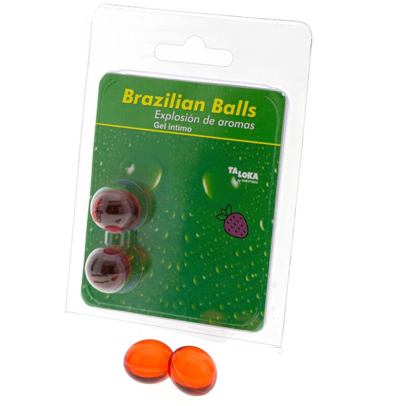 TALOKA - 2 PALLINE BRASILIANE GEL INTIMO ALLA FRAGOLA TALOKA - 2 PALLINE BRASILIANE GEL INTIMO ALLA FRAGOLA