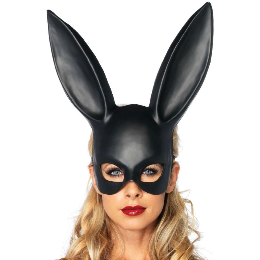 LEG AVENUE - MASCHERA CONIGLIO MASQUERADE NERA LEG AVENUE - MASQUERADE RABBIT MASK BLACK