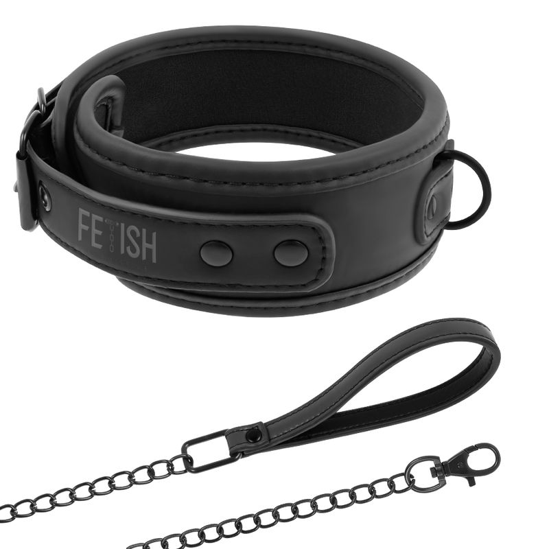FETISH SUBMISSIVE - COLLANA A CATENA CON FODERA IN NOPRENE FETISH SUBMISSIVE - COLLANA A CATENA CON FODERA IN NOPRENE