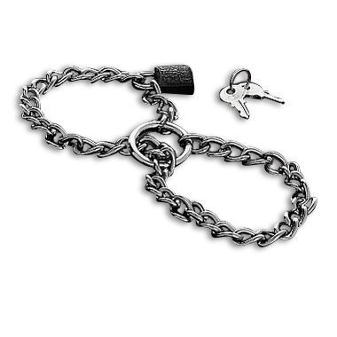 METAL HARD - MANETTE CON CATENA IN ACCIAIO INOSSIDABILE. METAL HARD - MANETTE CON CATENA IN ACCIAIO INOSSIDABILE.