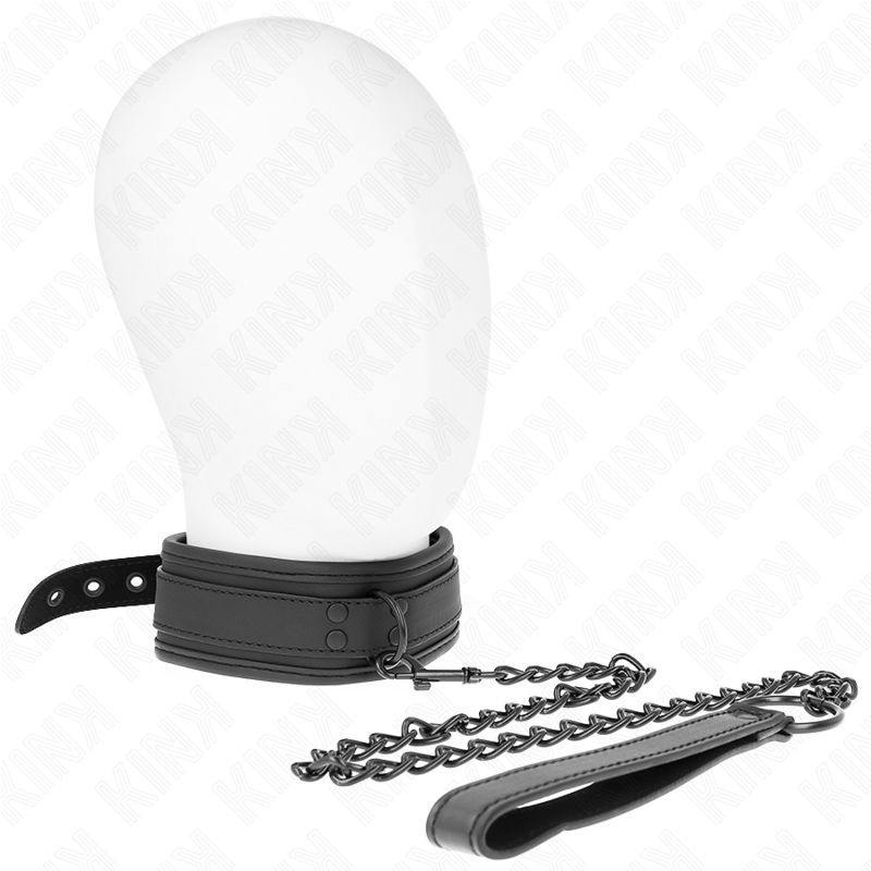 KINK - COLLARE BONDAGE IN NEOPRENE MODELLO 1 CON CINTURA 78 CM REGOLABILE 37,5 X 49,5 CM KINK - NEOPRENE BONDAGE COLLAR MODEL 1 WITH BELT 78 CM ADJUSTABLE 37.5 X 49.5 CM