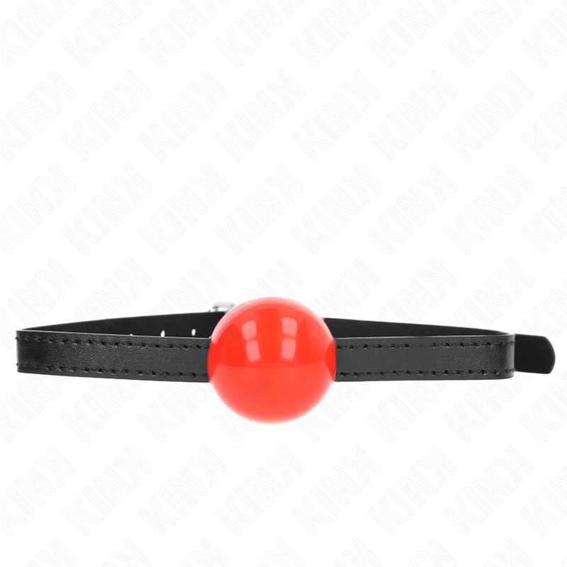 KINK - PALLA SINGOLA ROSSA GAG 4 CM 65 x 1,5 CM KINK - RED SINGLE SOLID BALL 4 CM GAG 65 x 1.5 CM