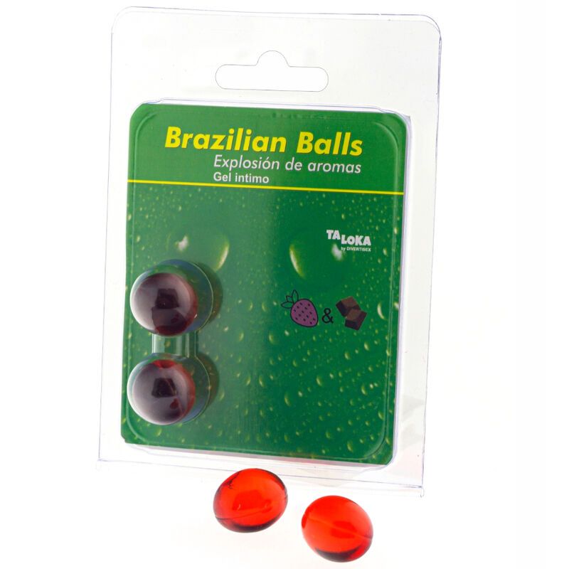 TALOKA - 2 SFERE BRASILIANE GEL INTIMO FRAGOLA E CIOCCOLATO TALOKA - 2 SFERE BRASILIANE GEL INTIMO FRAGOLA E CIOCCOLATO