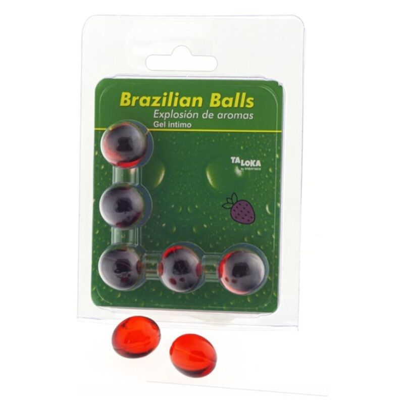 TALOKA - 5 SFERE BRASILIANE GEL INTIMO ALLA FRAGOLA TALOKA - 5 SFERE BRASILIANE GEL INTIMO ALLA FRAGOLA