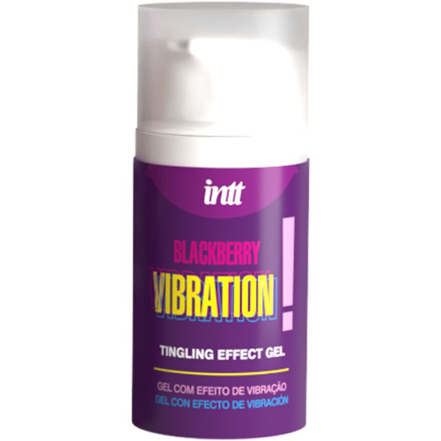 INTT RELEASES - GEL LIQUIDO VIBRANTE GUSTO MORA 15 ML INTT RELEASES - LIQUID VIBRATING GEL BLACKBERRY FLAVOR 15 ML