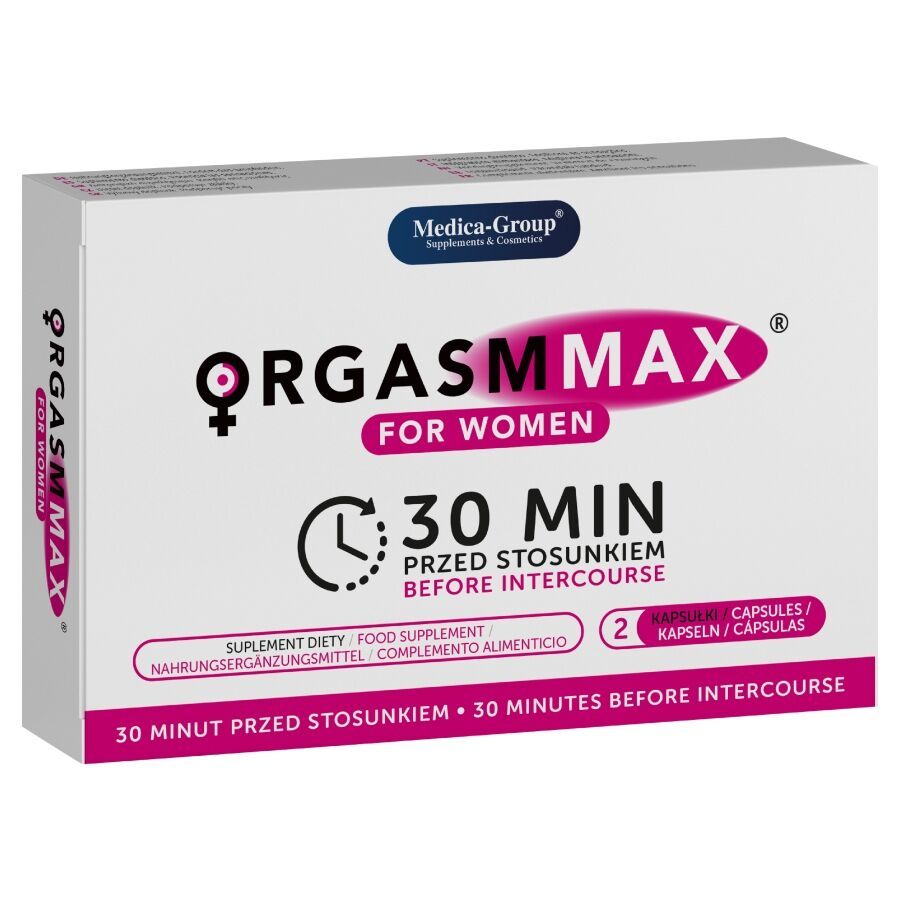 MEDICA GROUP - ORGASM MAX PER DONNA 2 CAPSULE MEDICA GROUP - ORGASM MAX FOR WOMEN 2 CAPSULES
