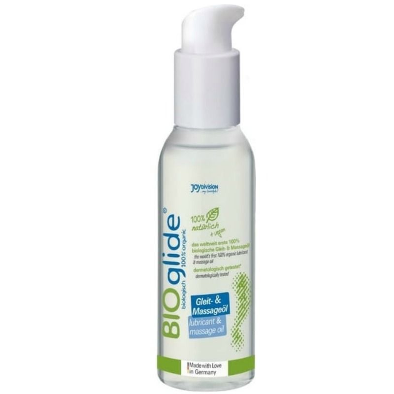 BIOGLIDE - LUBRIFICANTE E OLIO DA MASSAGGIO BIOLOGICO 125 ML BIOGLIDE - ORGANIC LUBRICANT AND MASSAGE OIL 125 ML