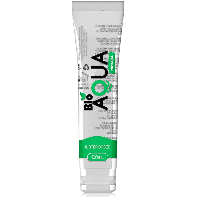 BIOAQUA - LUBRIFICANTE INGREDIENTI NATURALI A BASE ACQUA 100 ML BIOAQUA - LUBRIFICANTE INGREDIENTI NATURALI A BASE ACQUA 100 ML