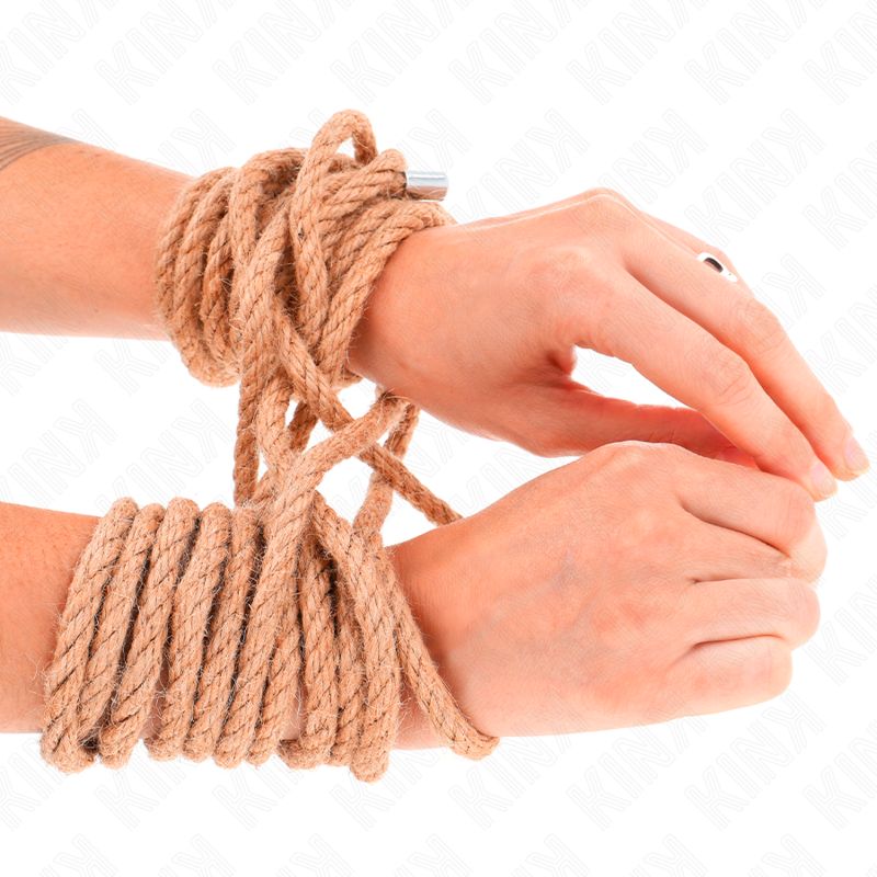 KINK - CORDA DI CANAPA CON TESTA IN METALLO 20 METRI KINK - HEMP ROPE WITH METAL HEAD 20 METER