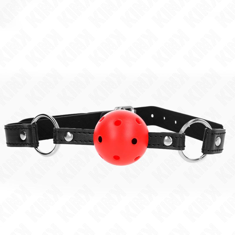 KINK - PALLA CAVA DURA ROSSA 4,5 CM MODELLO GAG 1 63,5 X 2 CM KINK - PALLA CAVA DURA ROSSA 4,5 CM MODELLO GAG 1 63,5 X 2 CM