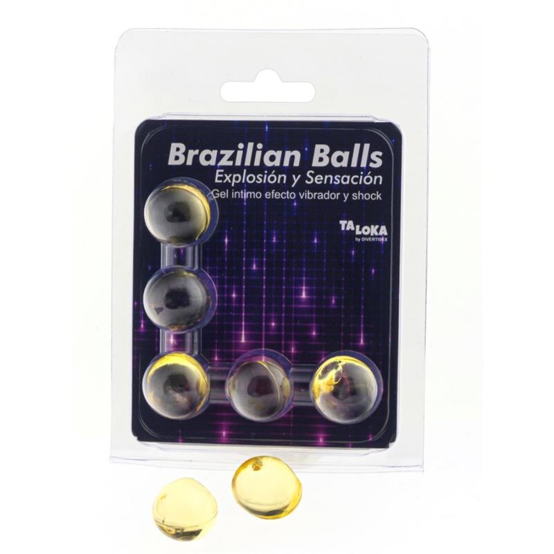 TALOKA - 5 SFERE BRASILIANE GEL EMOZIONANTE VIBRANTE ED EFFETTO SHOCK TALOKA - 5 SFERE BRASILIANE GEL EMOZIONANTE VIBRANTE ED EFFETTO SHOCK