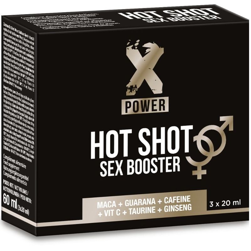 X POWER - HOT SHOT SEX BOOSTER AUMENTA LA LIBIDO 3 X 20 ML X POWER - HOT SHOT SEX BOOSTER AUMENTA LA LIBIDO 3 X 20 ML