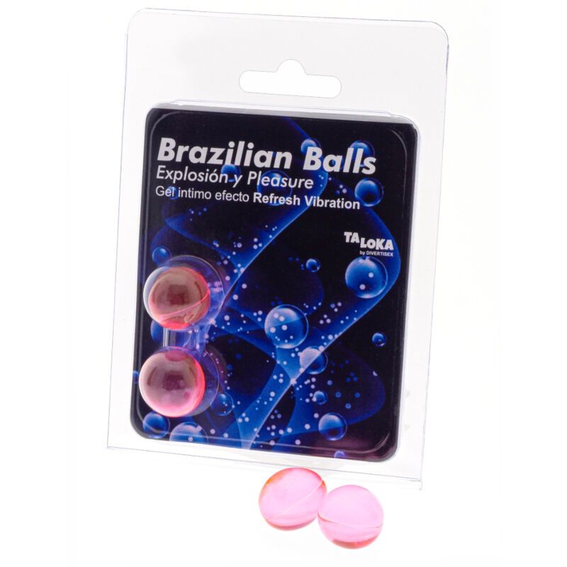 TALOKA - 2 SFERE BRASILIANE RINFRESCANO EFFETTO VIBRANTE EMOZIONANTE GEL TALOKA - 2 BRAZILIAN BALLS REFRESH VIBRATING EFFECT EXCITING GEL