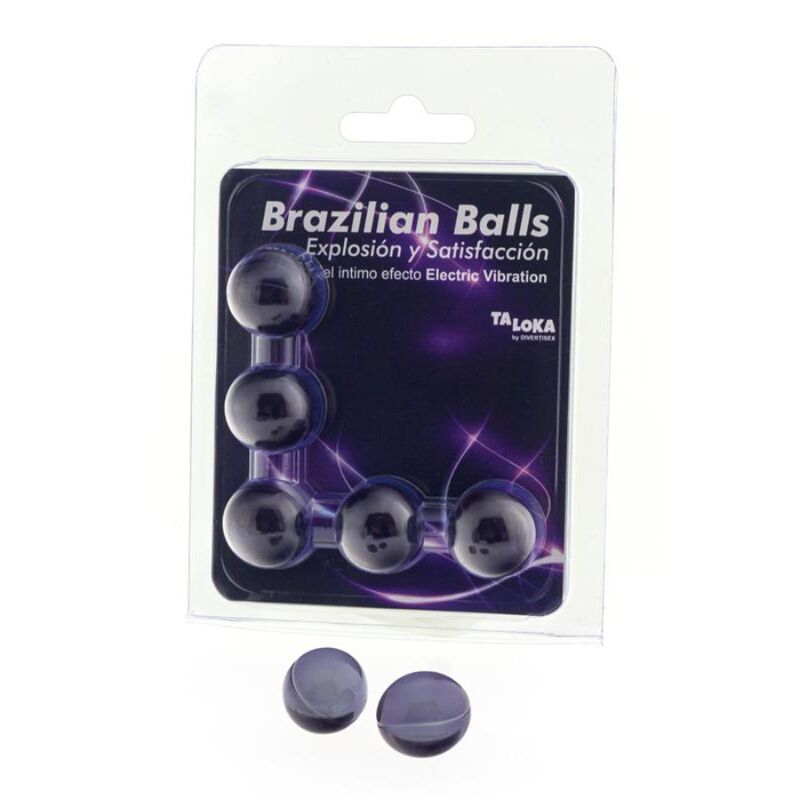 TALOKA - 5 SFERE BRASILIANE ELETTRICHE EFFETTO VIBRANTE EMOZIONANTE GEL TALOKA - 5 SFERE BRASILIANE ELETTRICHE EFFETTO VIBRANTE EMOZIONANTE GEL