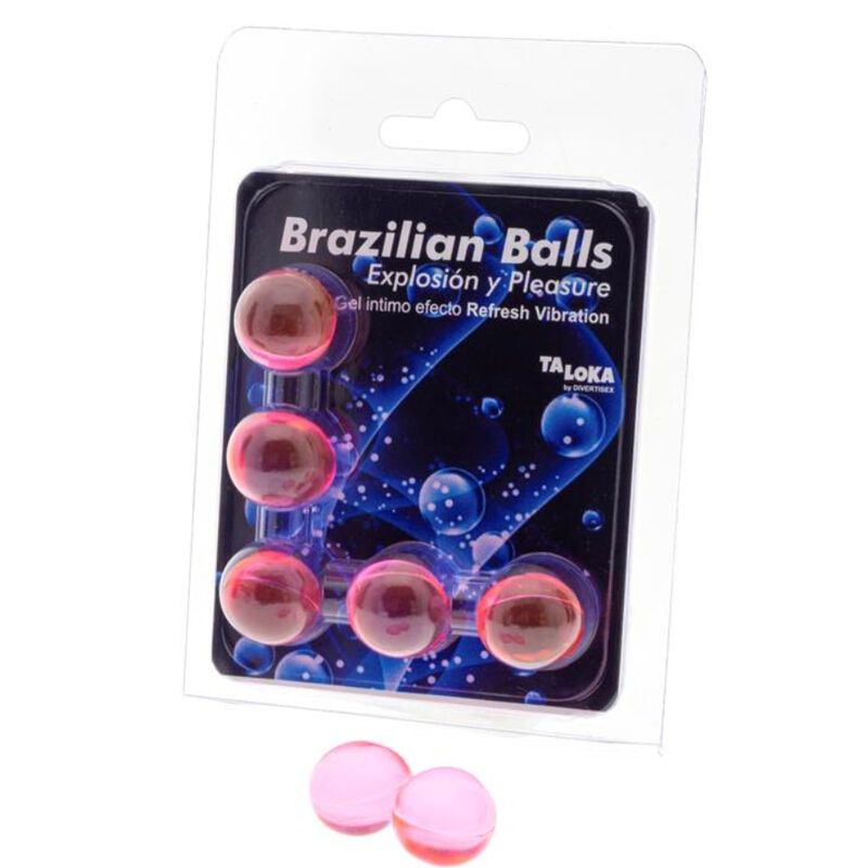 TALOKA - 5 SFERE BRASILIANE RINFRESCANO EFFETTO VIBRANTE ECCITANTE GEL TALOKA - 5 SFERE BRASILIANE RINFRESCANO EFFETTO VIBRANTE ECCITANTE GEL